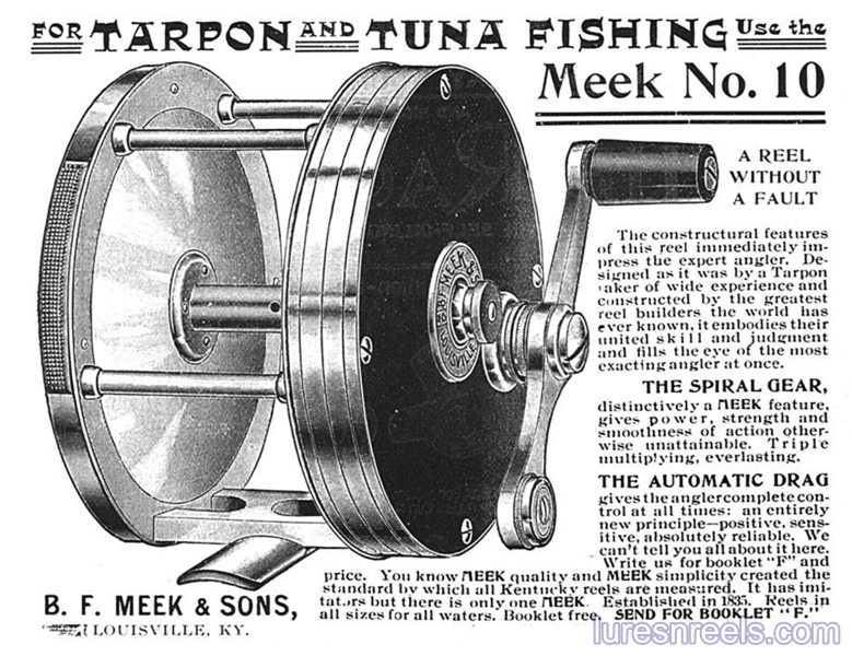 B F Meek and Sons No 10 Reel Ad 