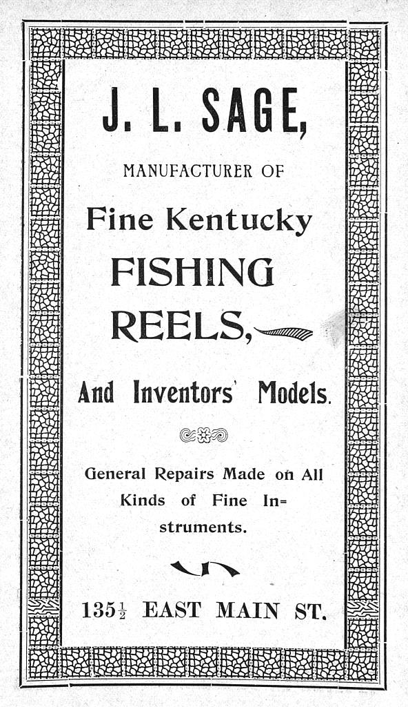 J L Sage Lexington City Directory Ad