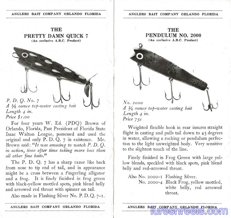 Anglers Bait Company Box Brochure