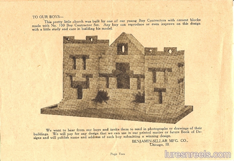 BENJAMIN-SELLAR The Boy Contractor Instruction Booklet 2 