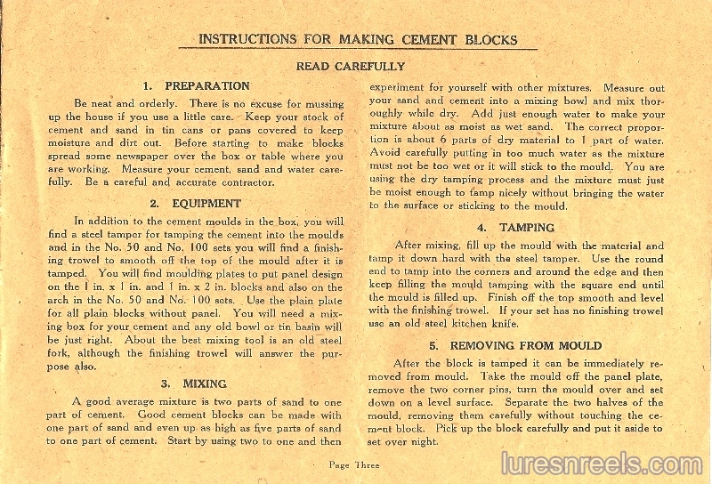 BENJAMIN-SELLAR The Boy Contractor Instruction Booklet 3 