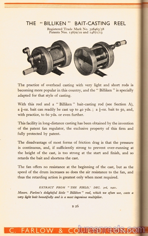C Farlow & Co reels