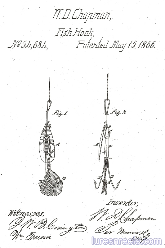 W D Chapman Antique Fishing Lure History