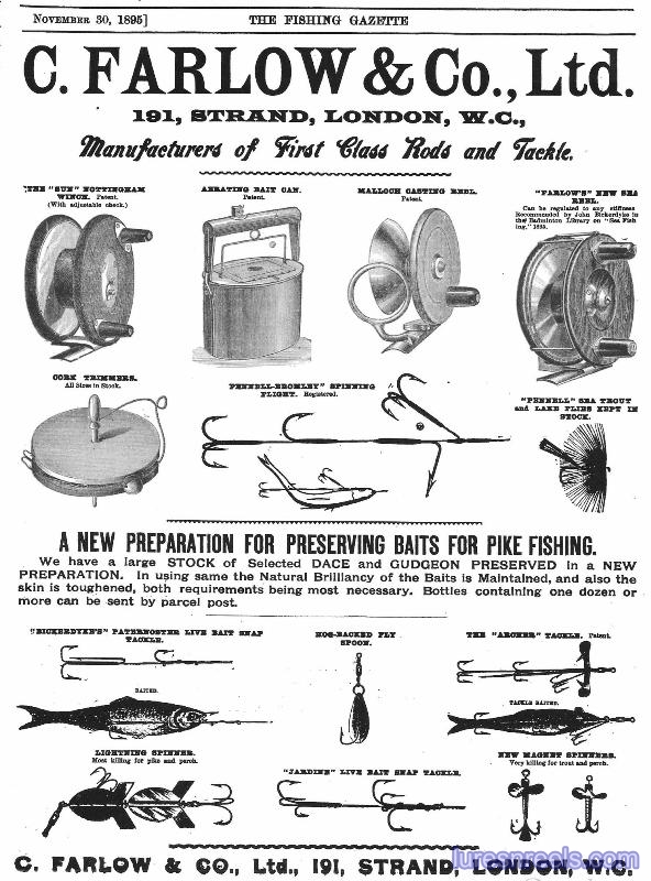 C Farlow & Co 1895 ad