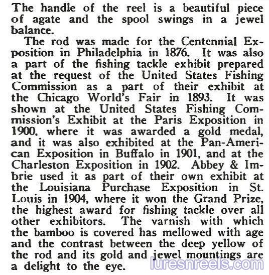 gold fishing reel & rod
