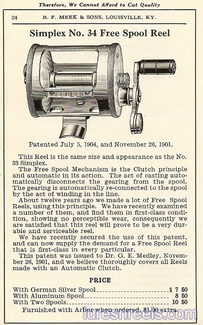 B F Meek and Sons Free Spool 2