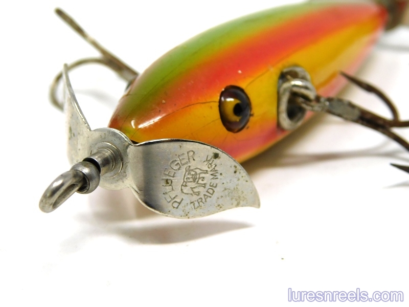 Set Of 3 Vintage Fishing Lures - Includes A Pflueger Live Wire Minnow  #16121